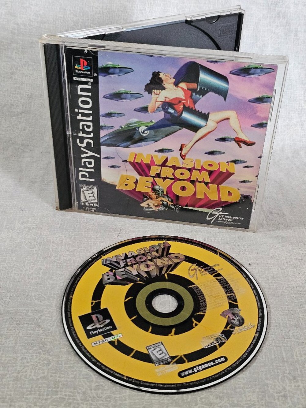 Invasion From Beyond PS1 PlayStation 1 Complete CIB Disc Good Tested Retro Game